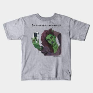 Female Villian Unique Realistic Artwork Kids T-Shirt